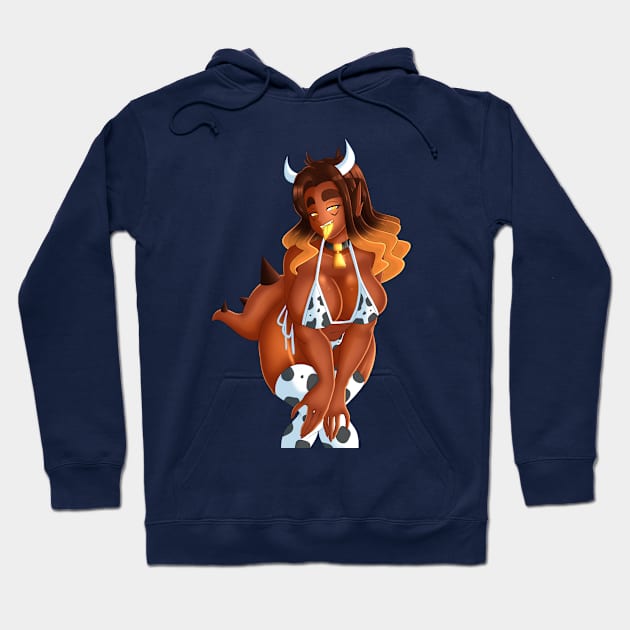 Cow Ignita Hoodie by SenpaiLove